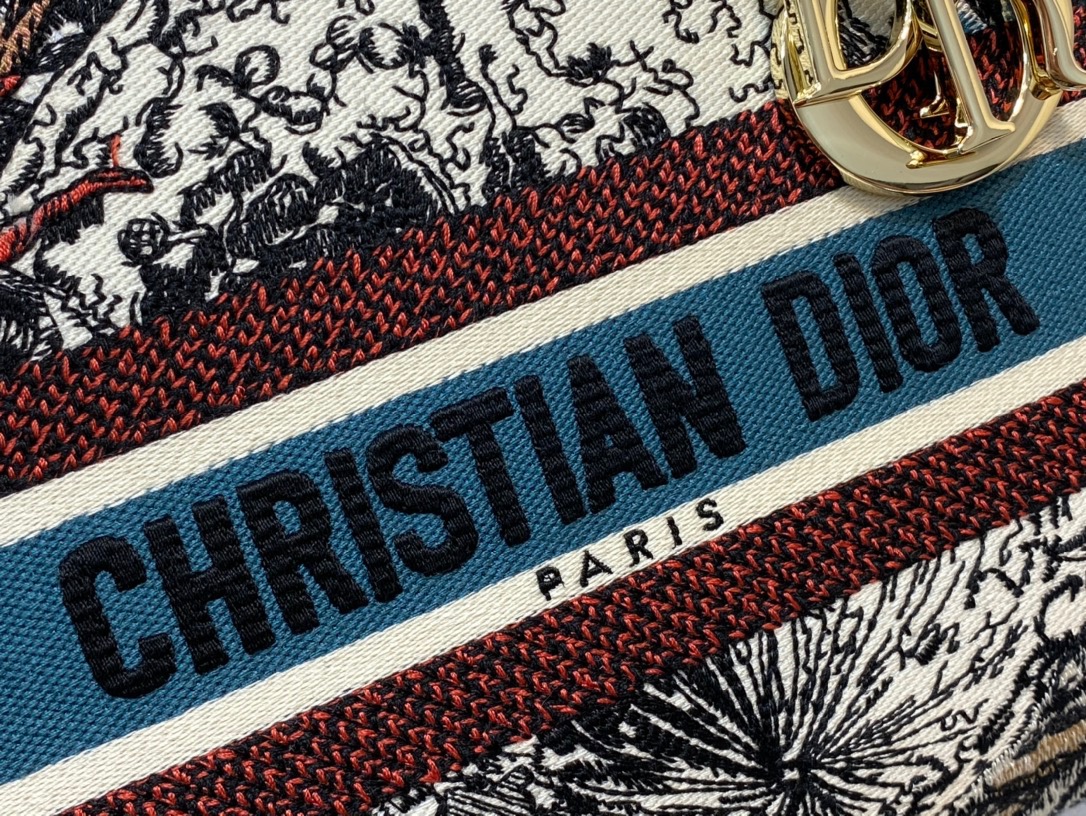 D*ior Lady D-Lite handbag Top Quality 24*11*20cm