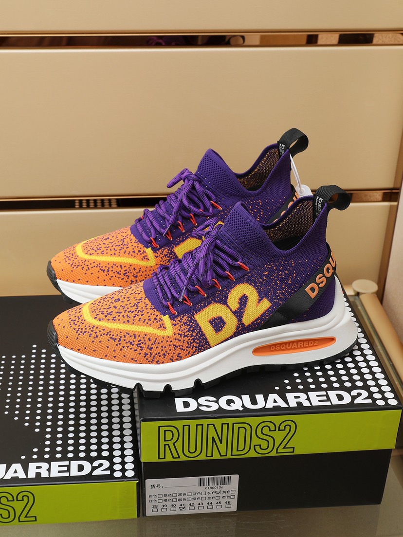 Men Women D*SQUARED2 match Top Sneaker