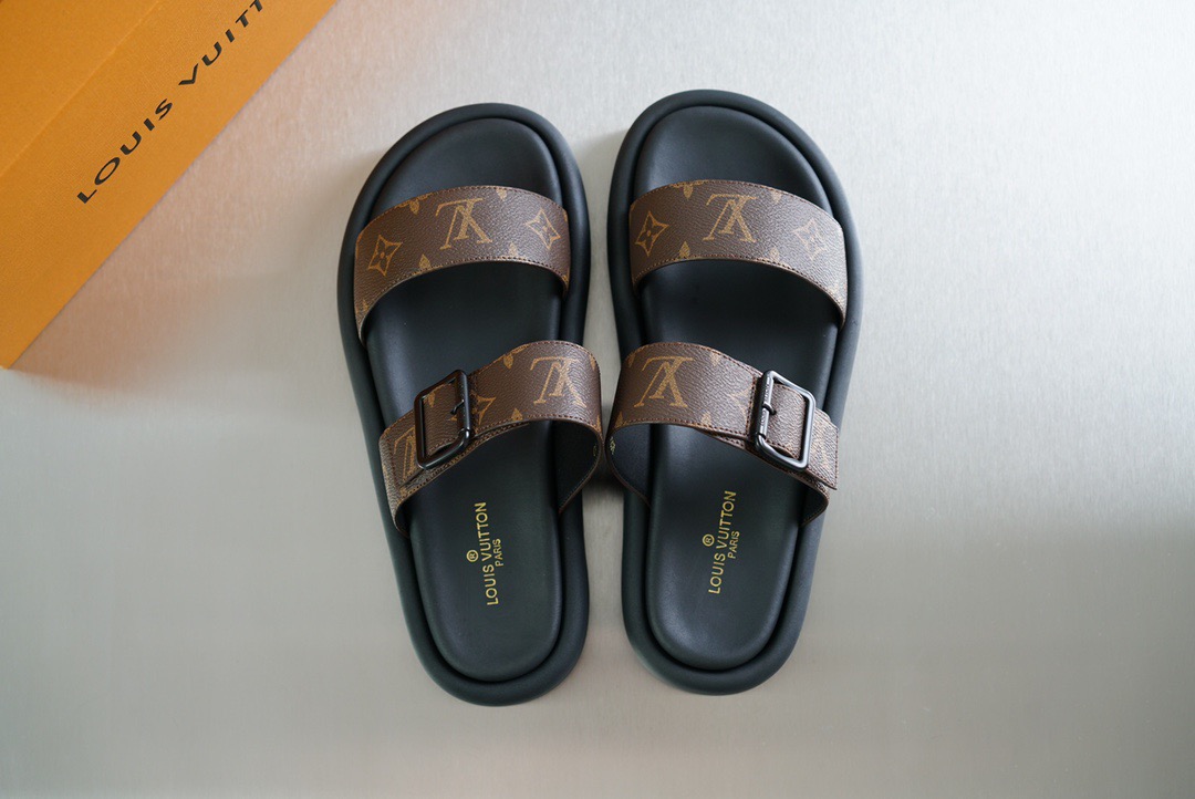 Men L*ouis V*uitton Top Slippers