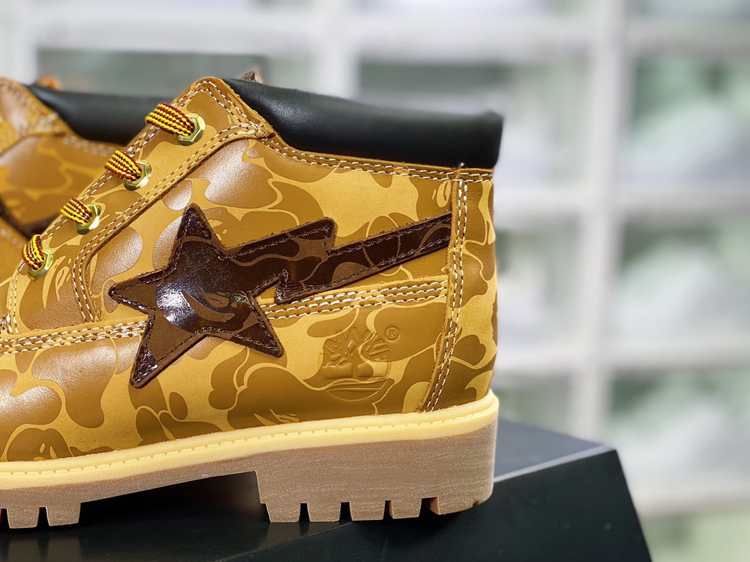 Men B*ape x T*imberland Fatigue Chukka Nubuck Boots