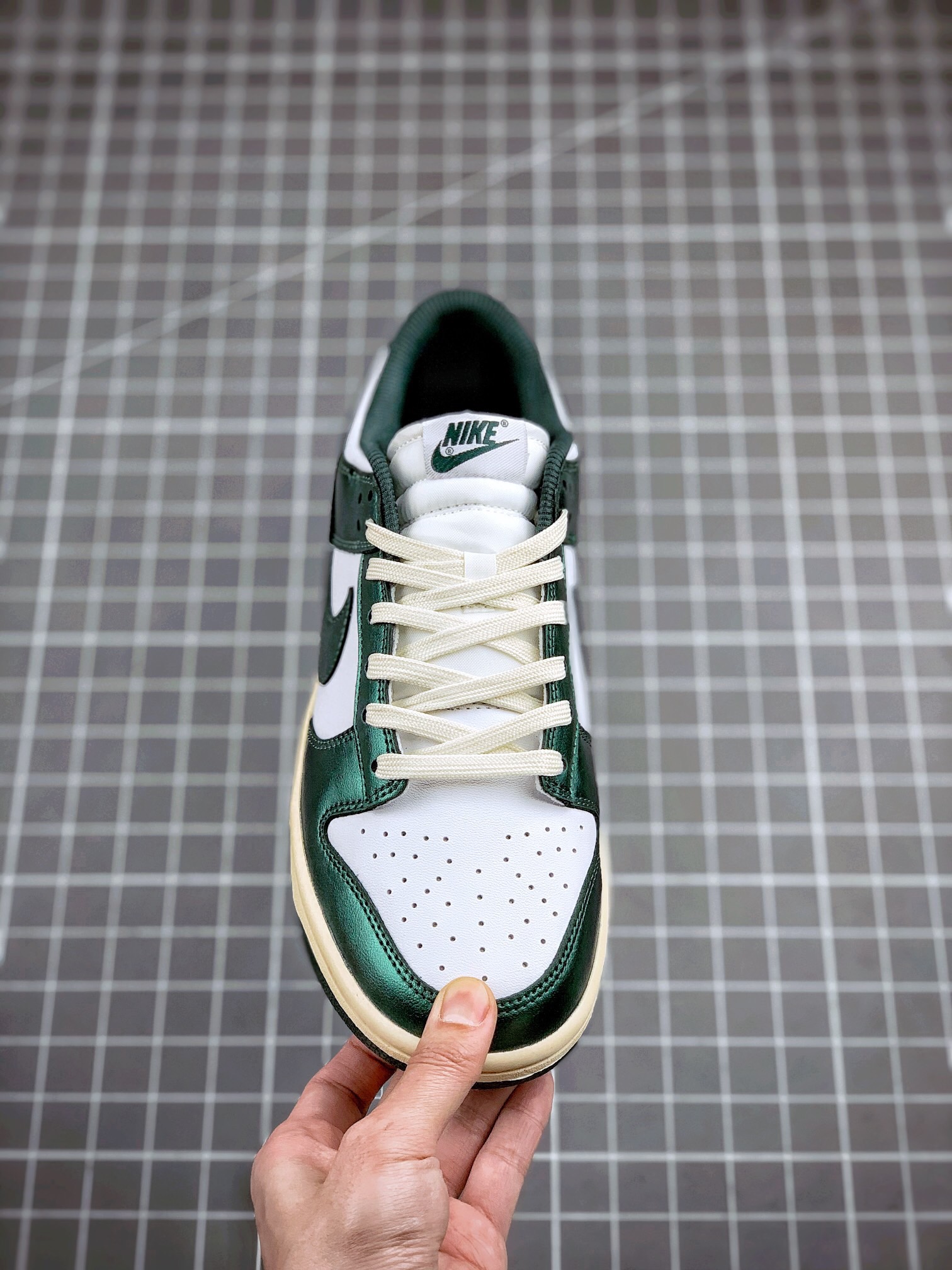 from NIKE dunk low vintage green