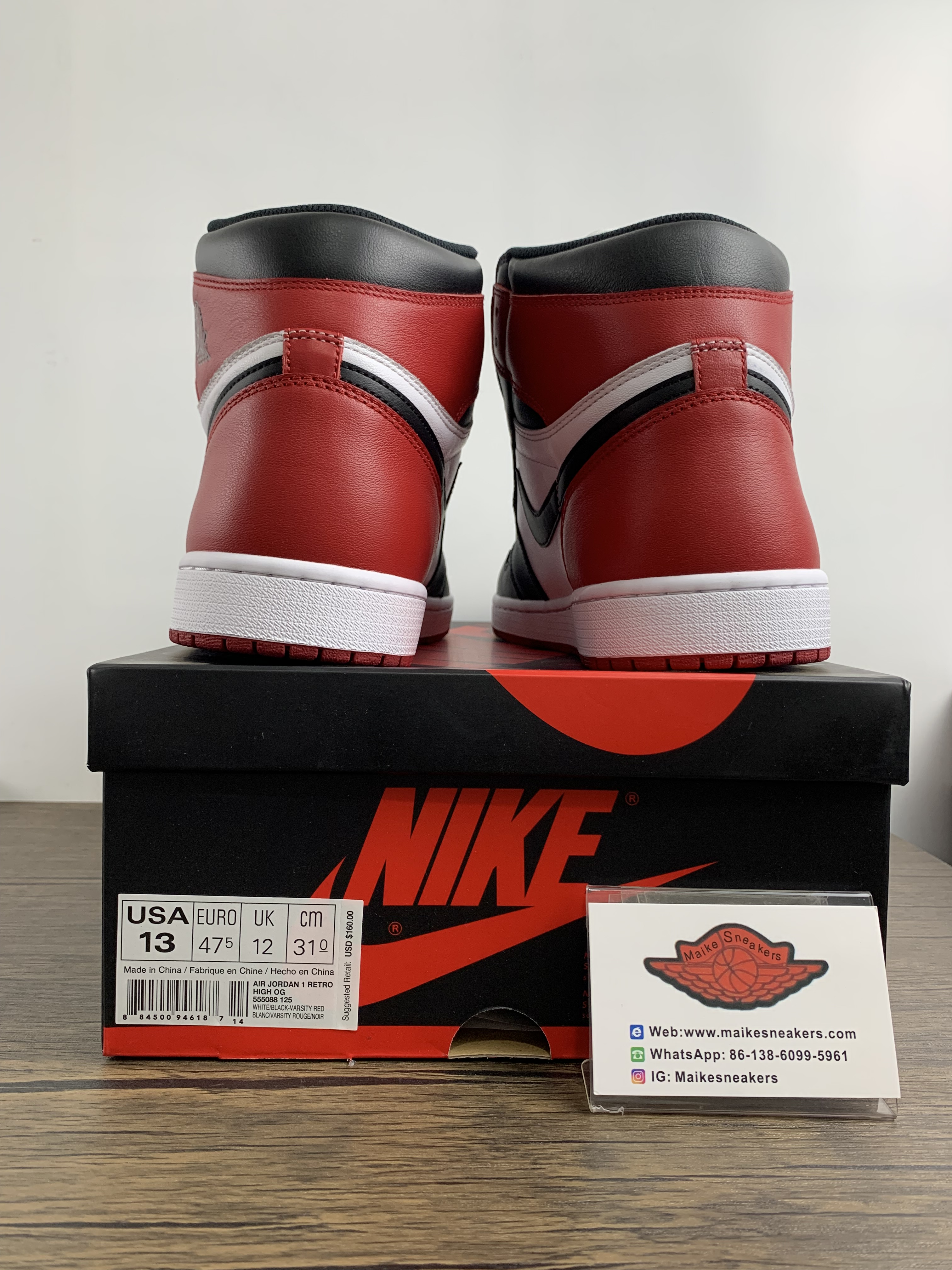 Air Jordan 1 Black Toe 555088-125