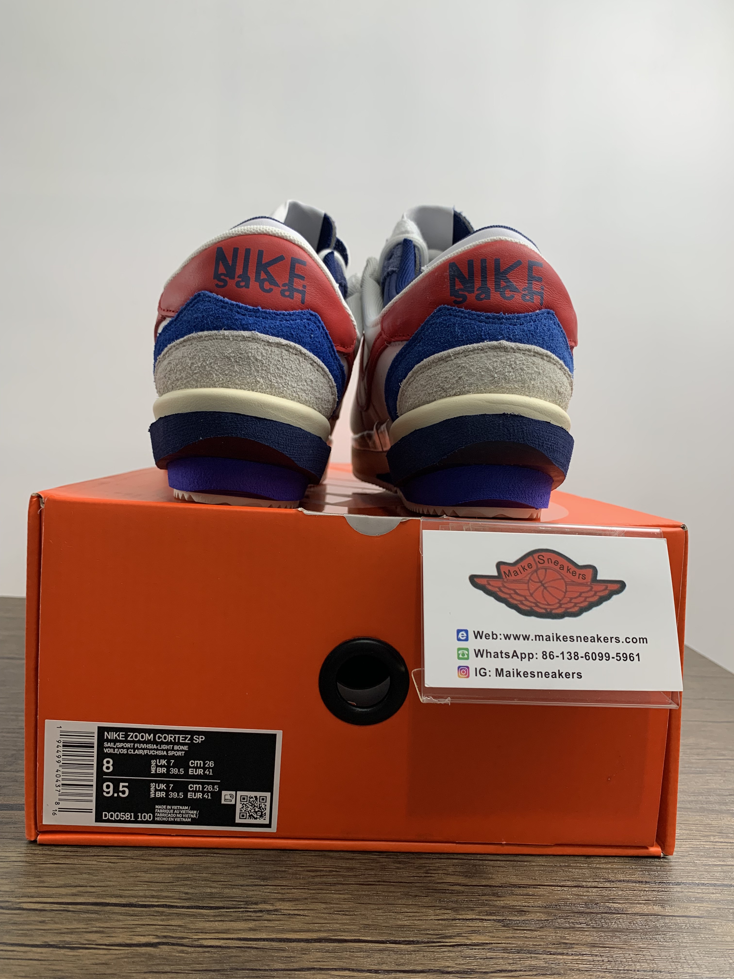 from Sacai x NIKE air Zoom Cortez 4.0 DQ0581-001