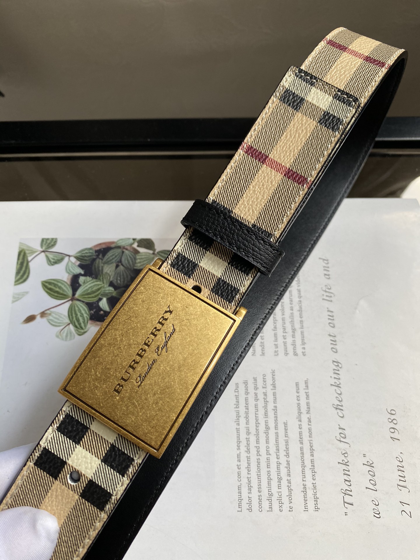 B*urberrry Belts Top Quality 35MM