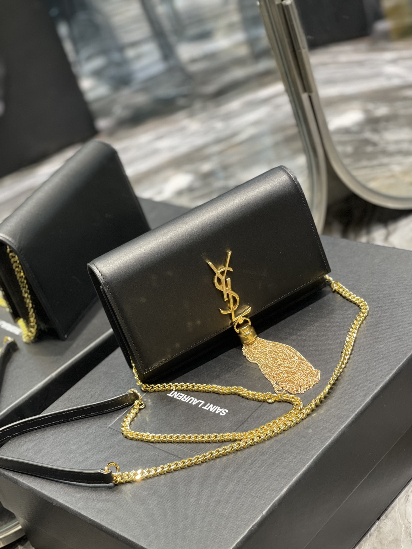 Y*SL Bag Top Quality 19*12.5*4CM