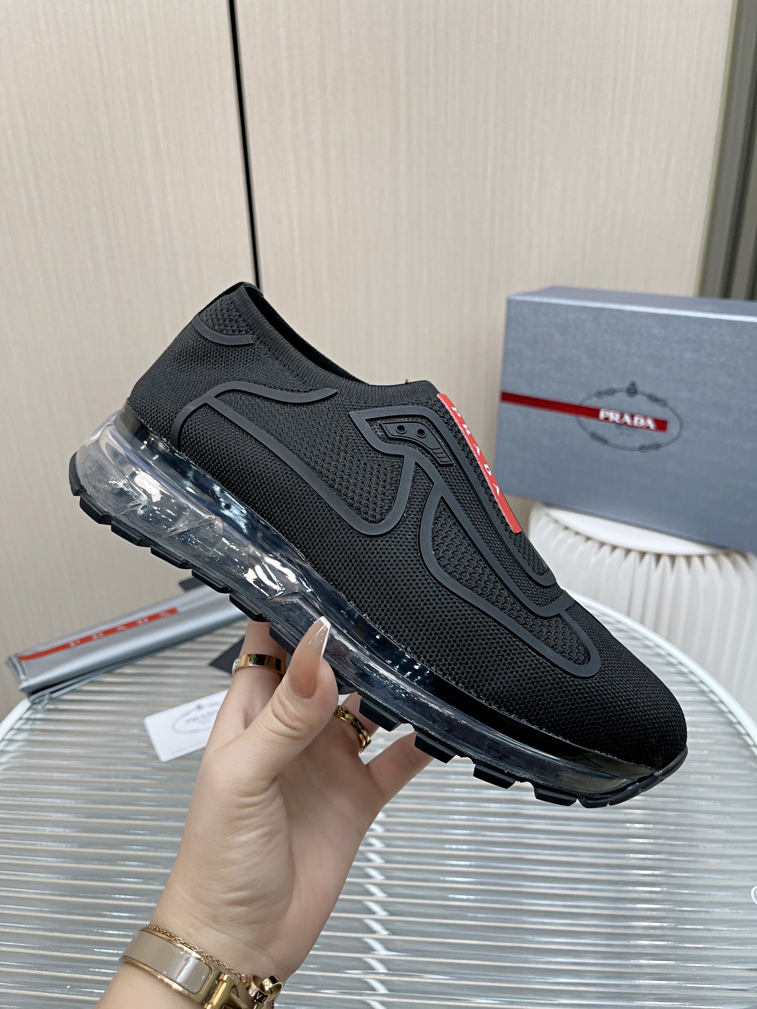 Men P*rada Top Sneaker ( )