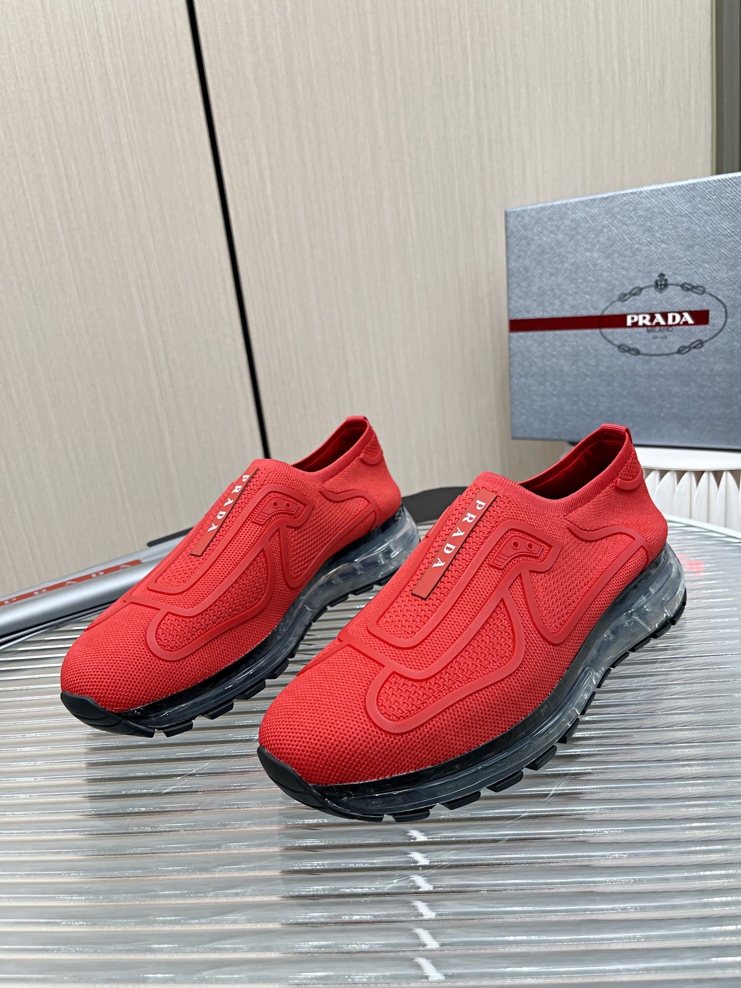 Men P*rada Top Sneaker ( )