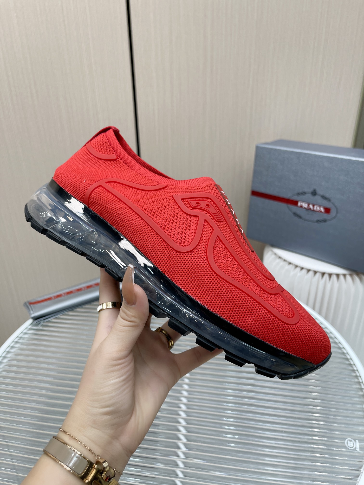 Men P*rada Top Sneaker ( )