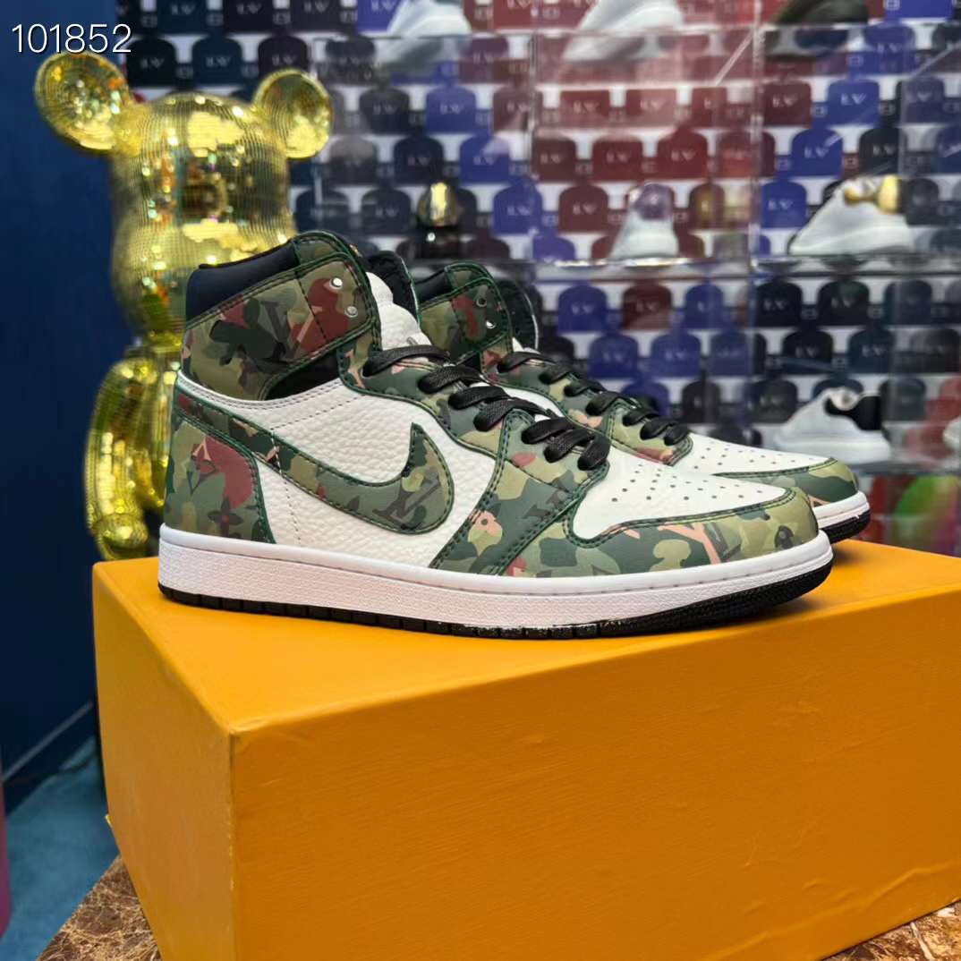Men Women L*ouis V*uitton x NIKE Air Jordan 1 Sneakers Maikesneakers