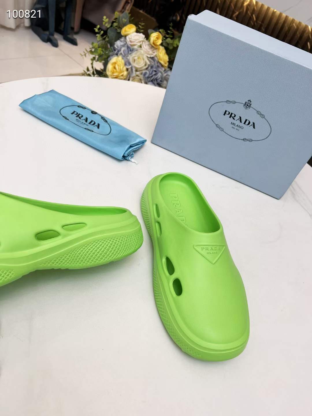 Men Women P*rada Top Slippers ( )