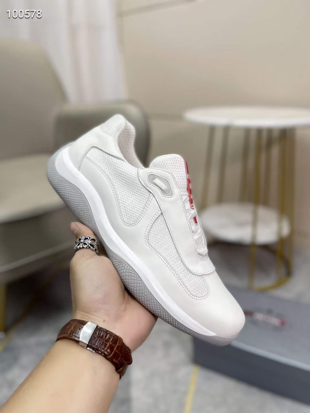 Men P*rada Top Sneaker ๏ผ ๏ผ