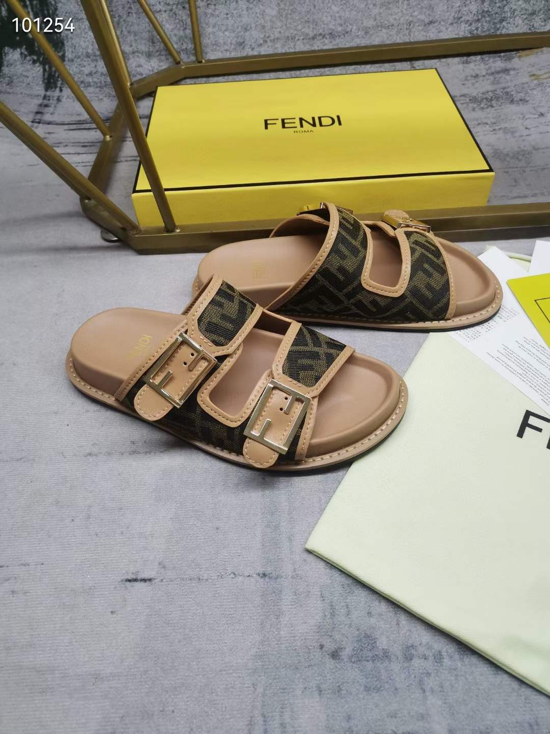 Women Men F*endi Top Sandals ( )