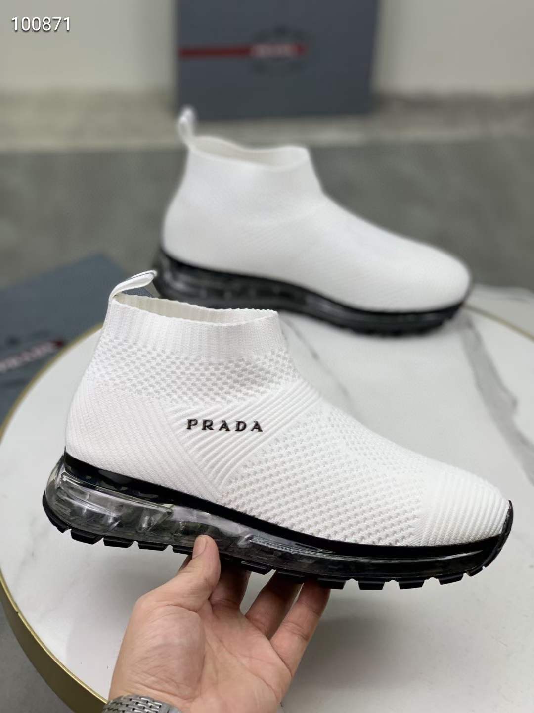 Men P*rada Top Sneakers