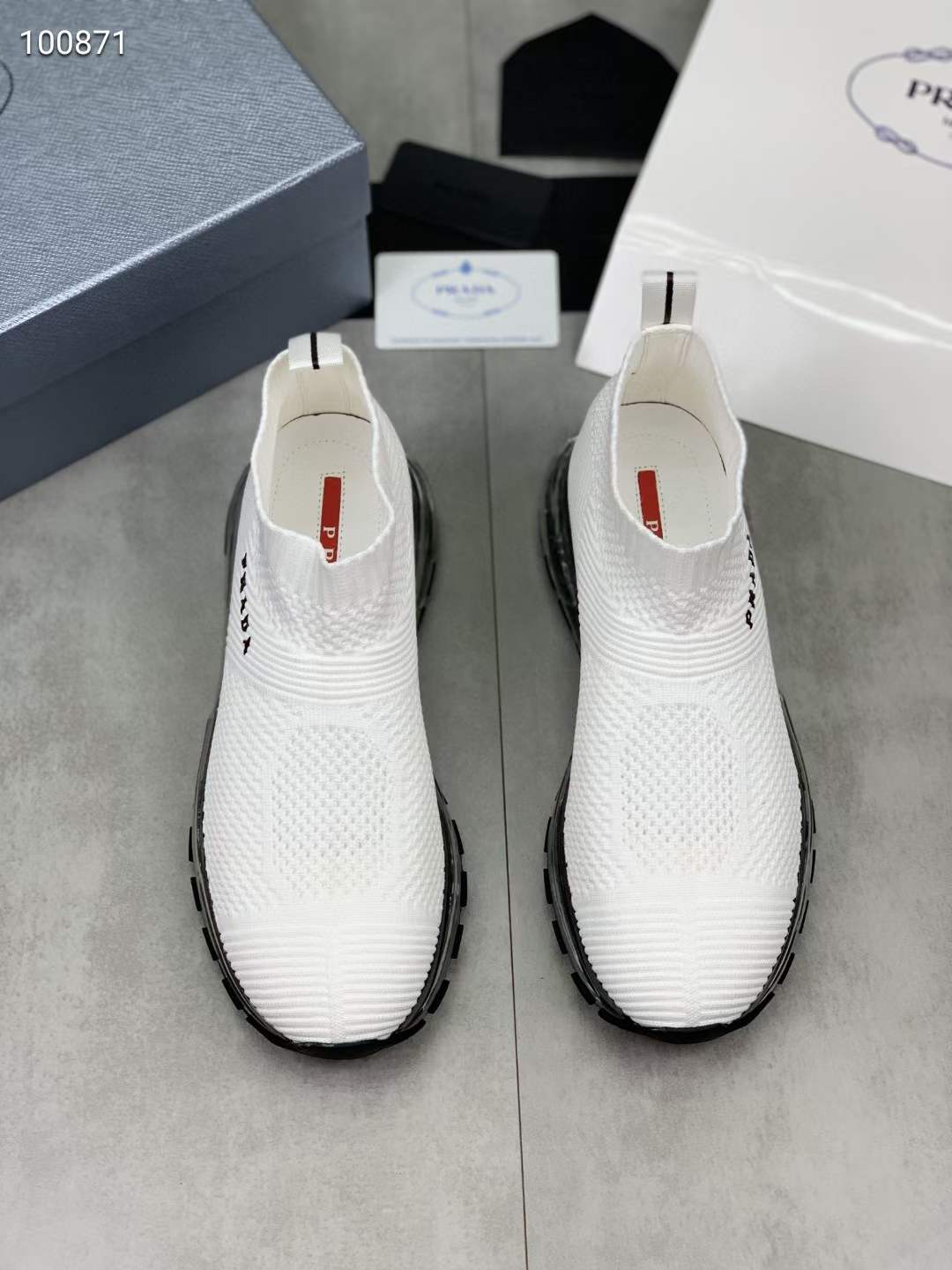 Men P*rada Top Sneakers