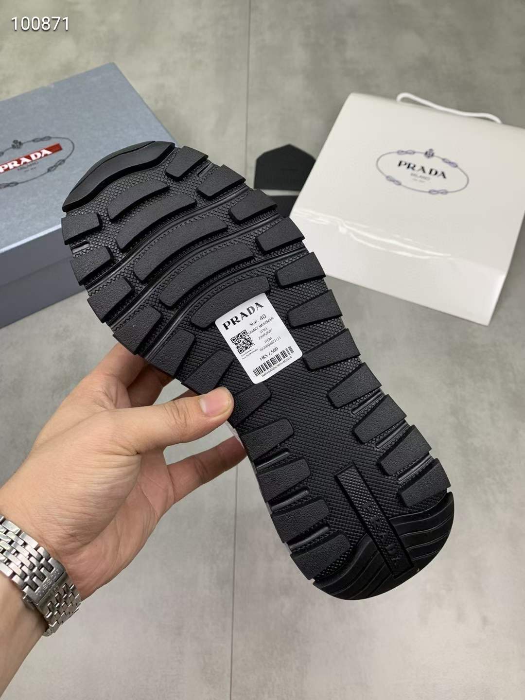 Men P*rada Top Sneakers