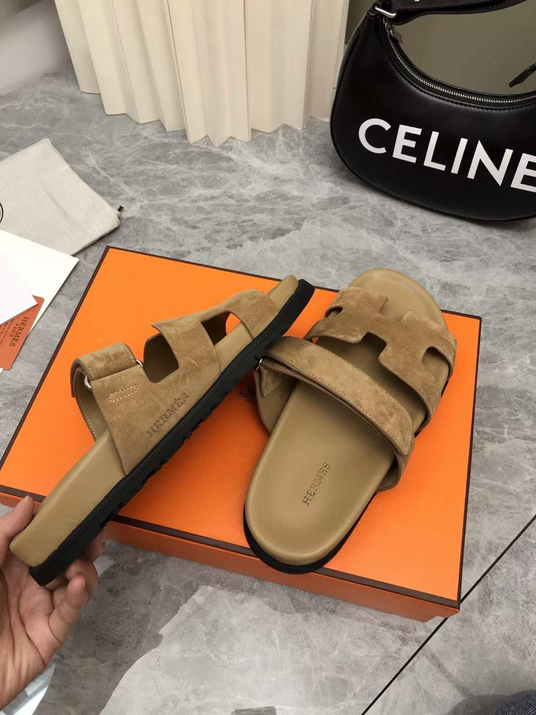 Men Women H*ermes Top Sandals