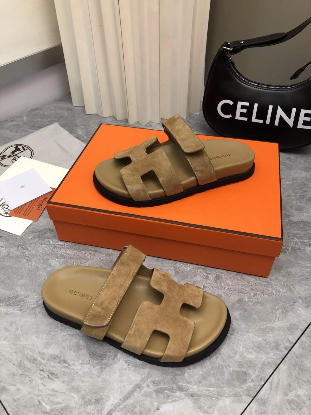 Men Women H*ermes Top Sandals