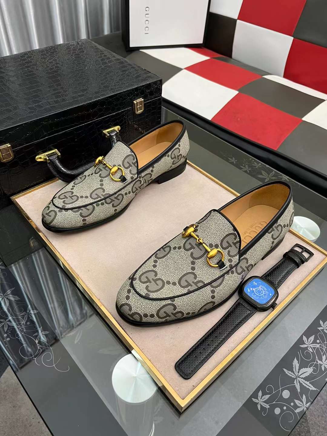 Men G*ucci Top Sneaker