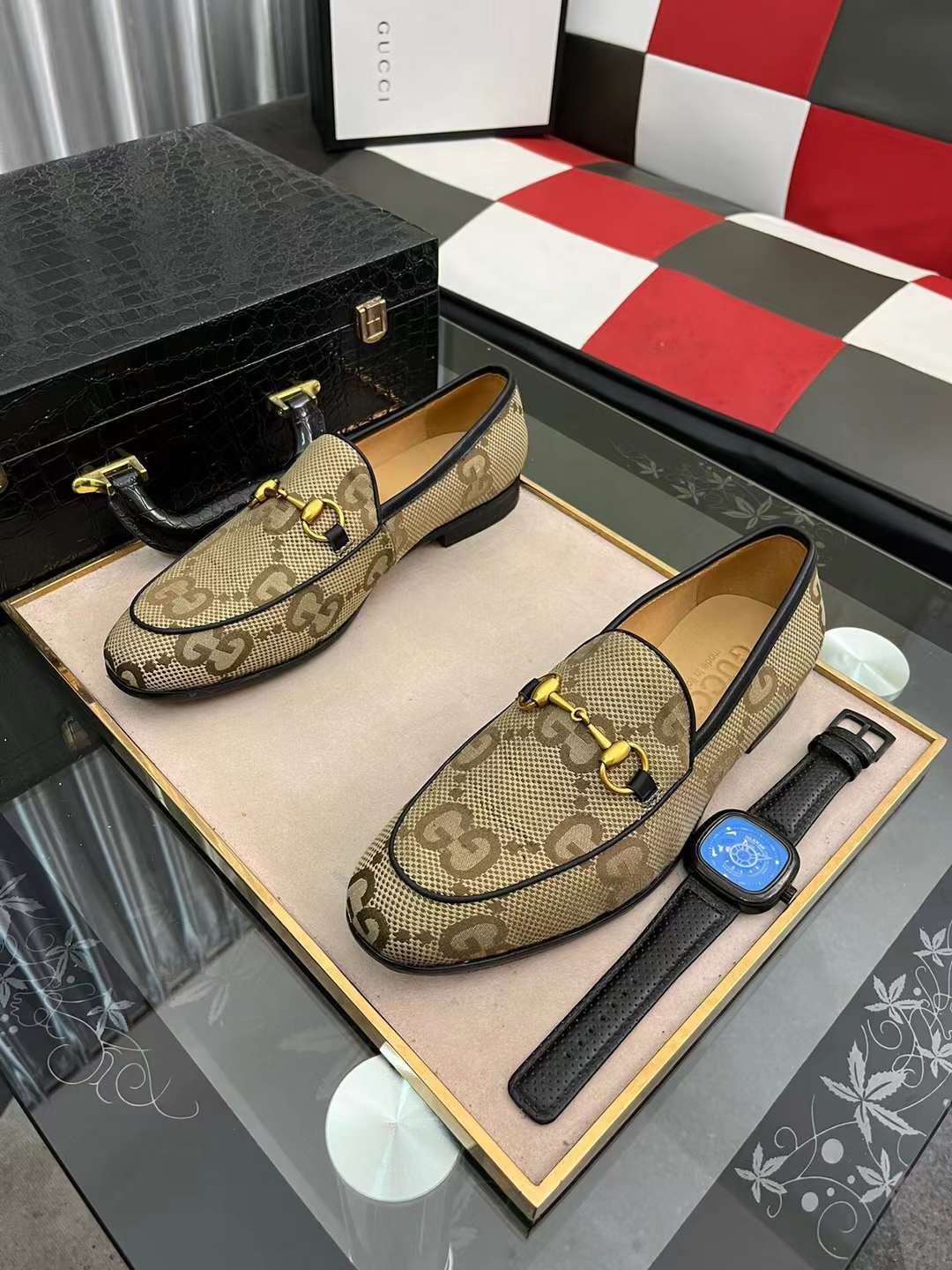 Men G*ucci Top Sneaker