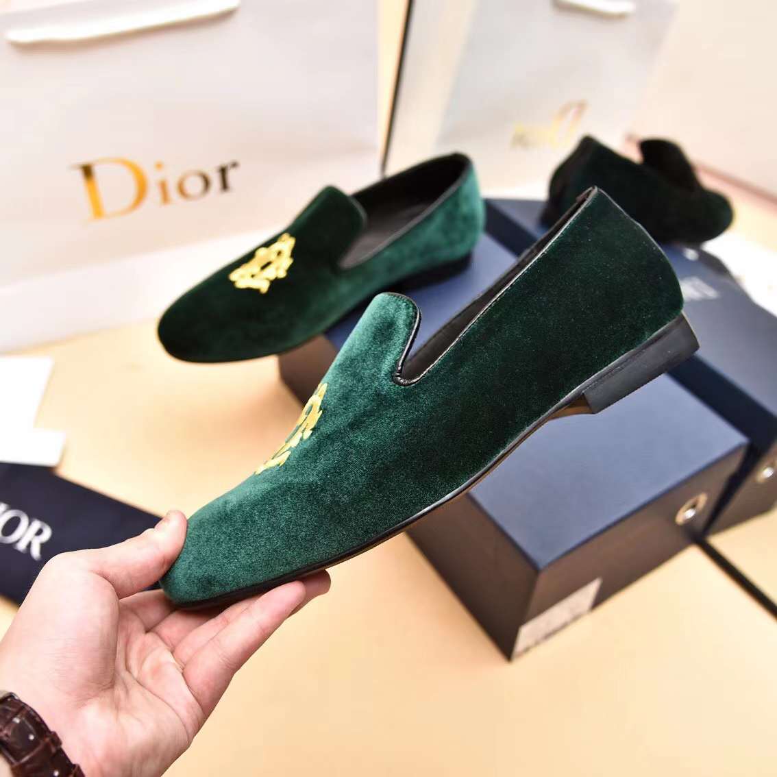 Men D*ior Top Sneaker（）