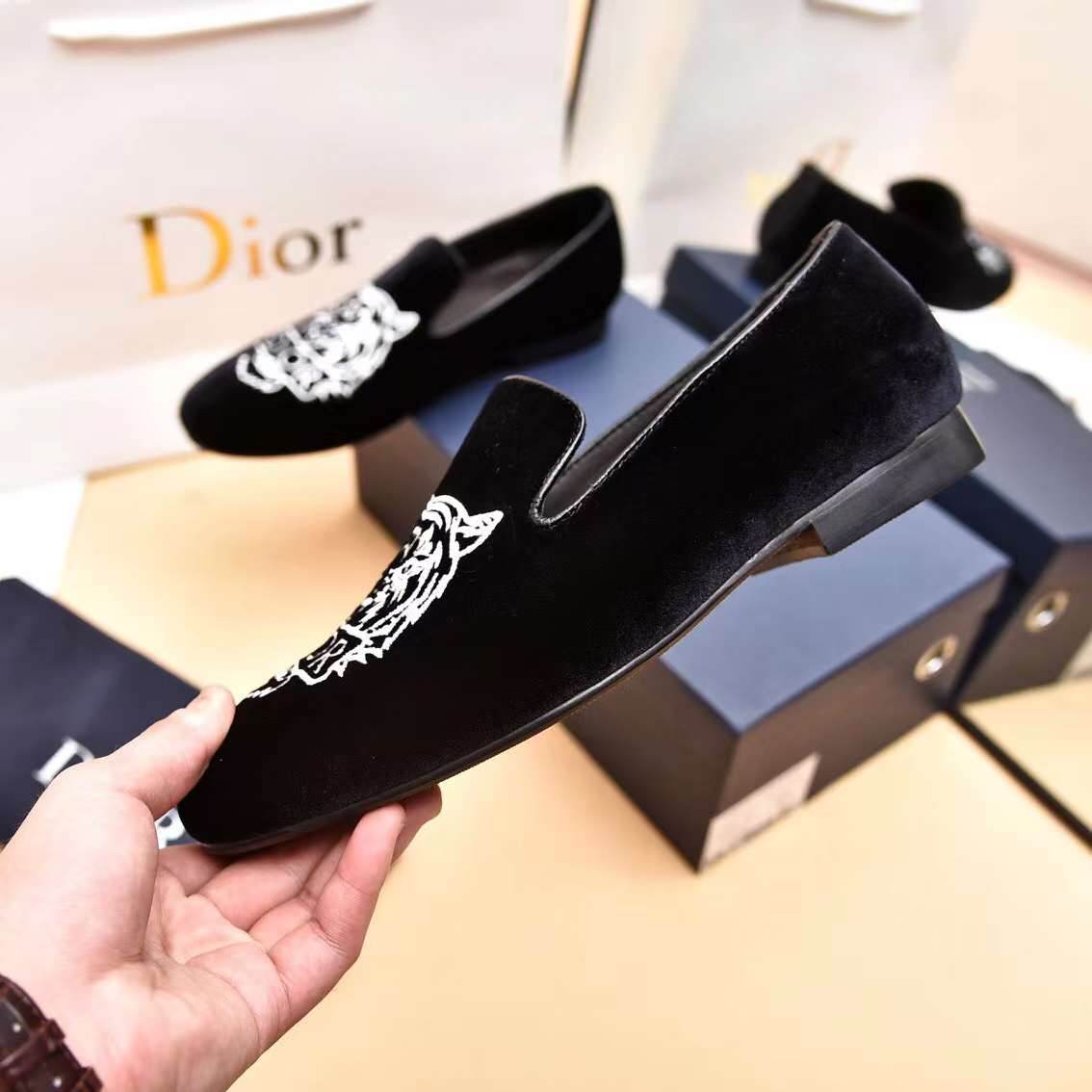 Men D*ior Top Sneaker（）