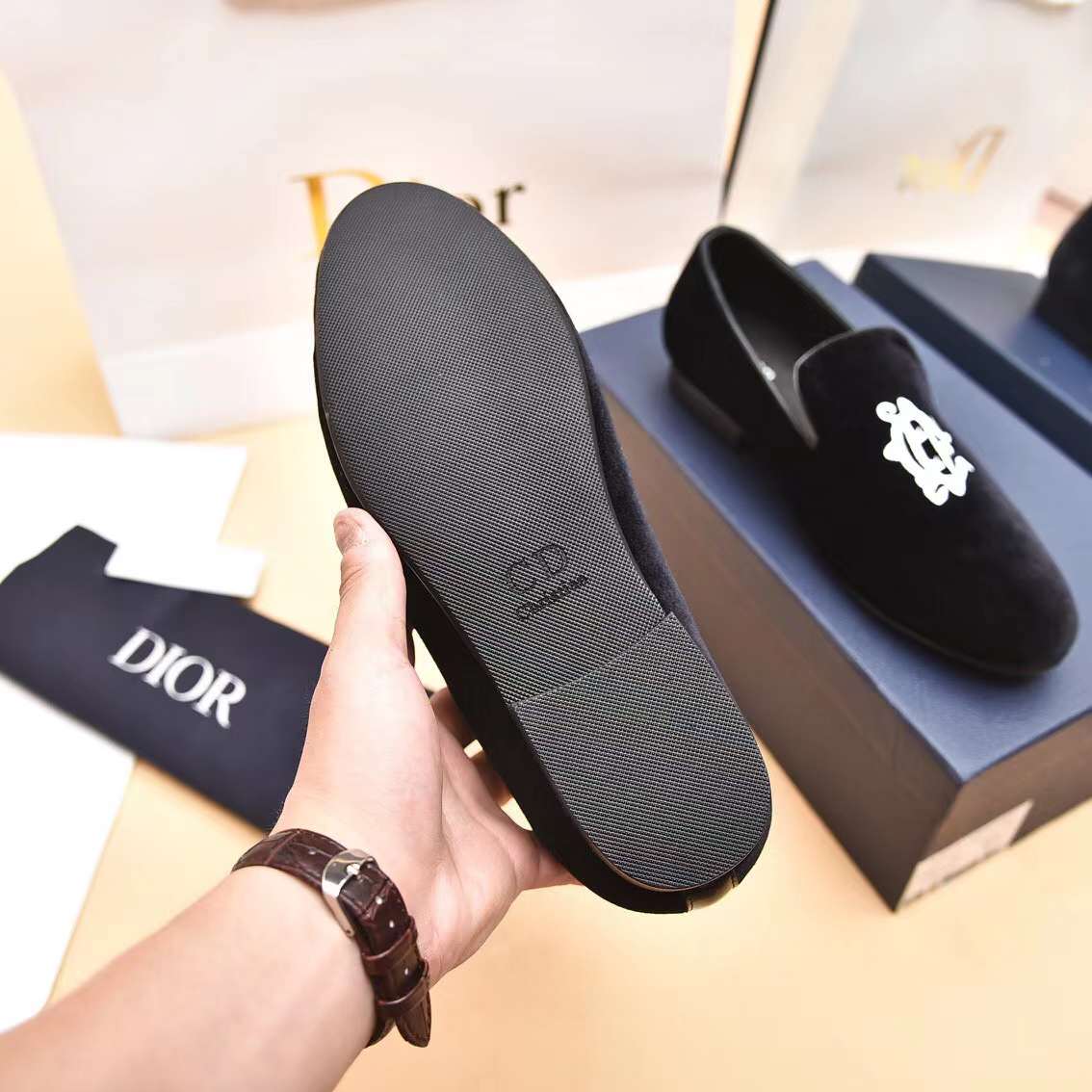 Men D*ior Top Sneaker（）