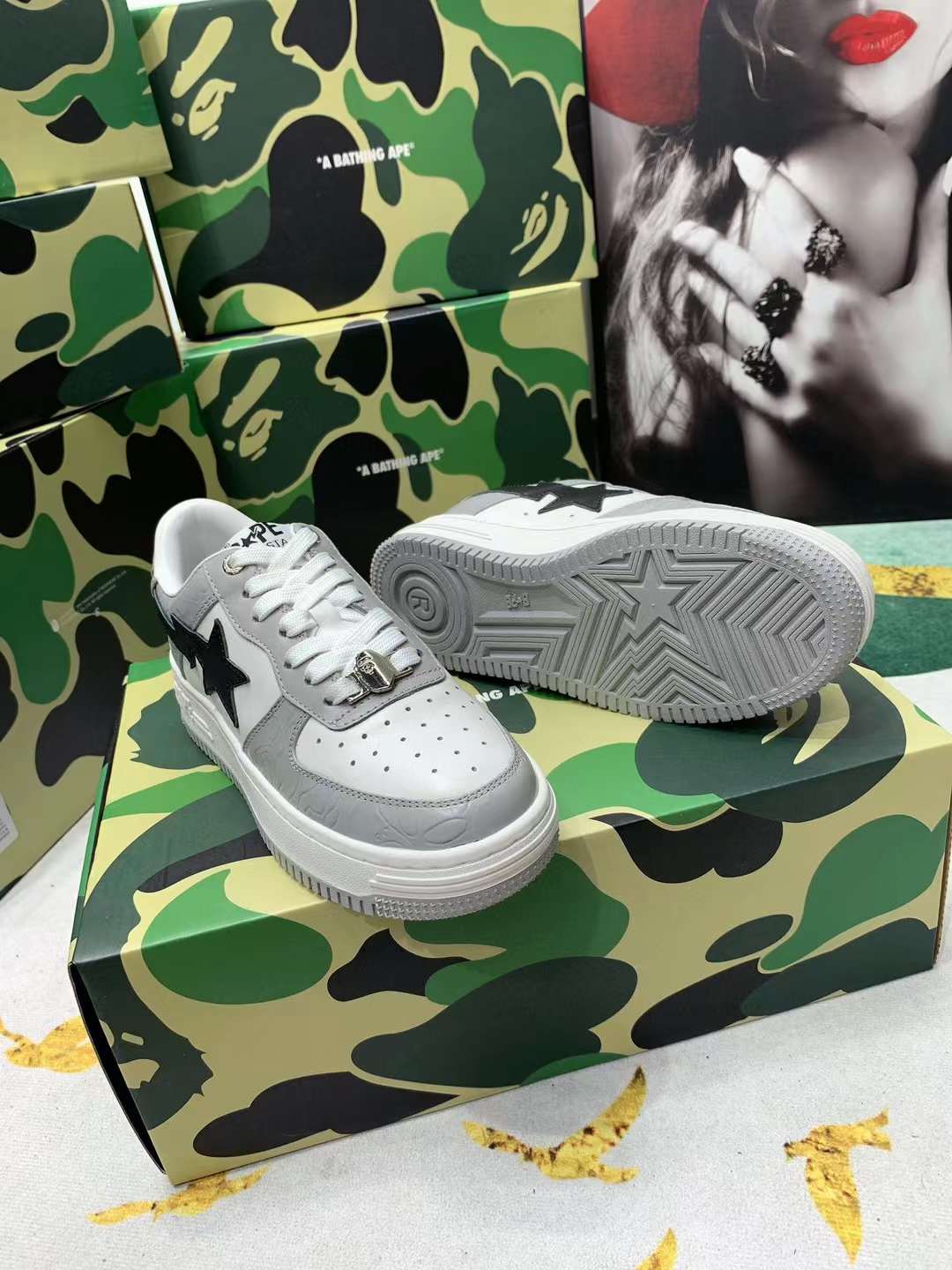 Men Women B*ape sta low Top Sneaker