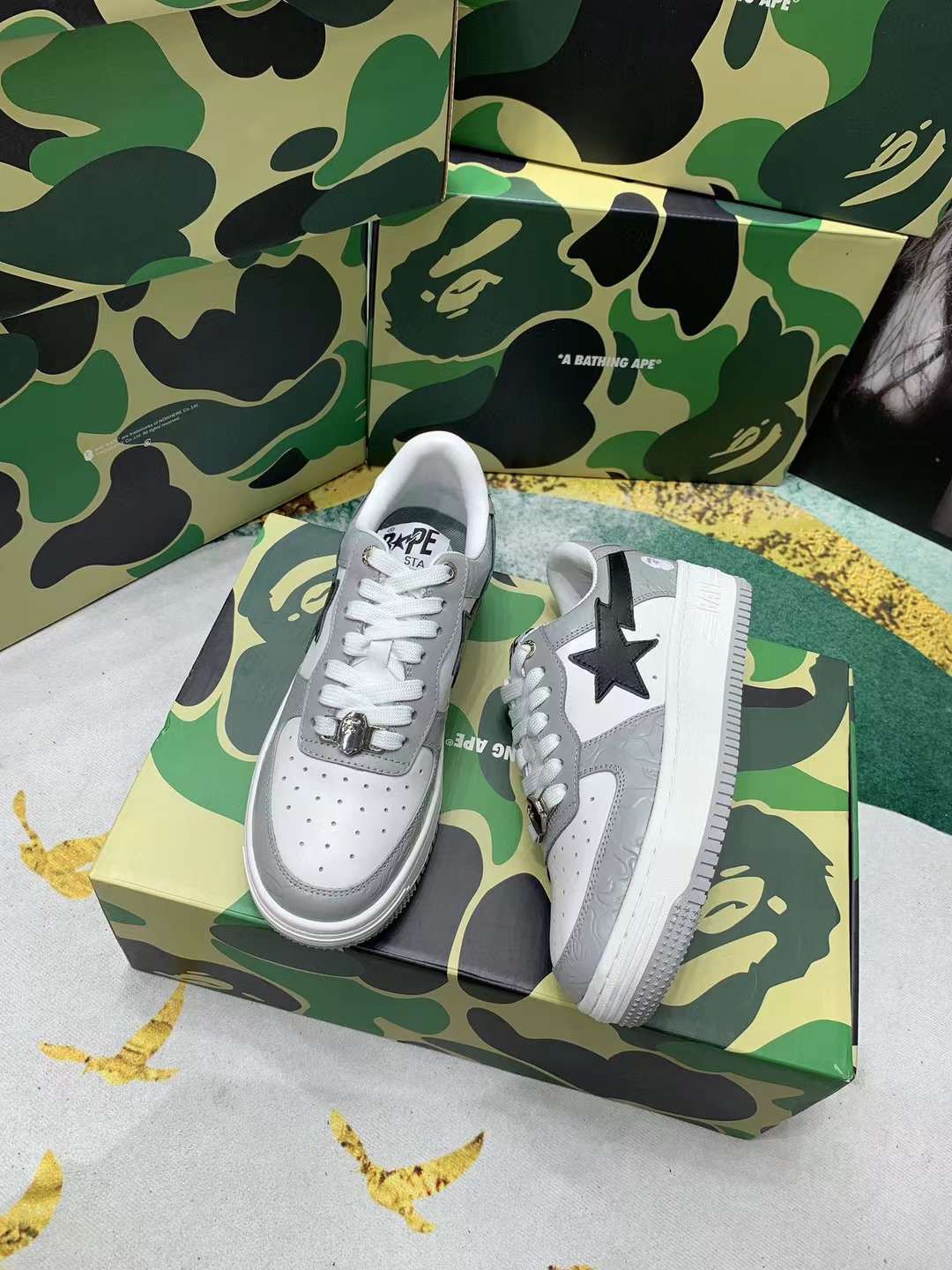 Men Women B*ape sta low Top Sneaker