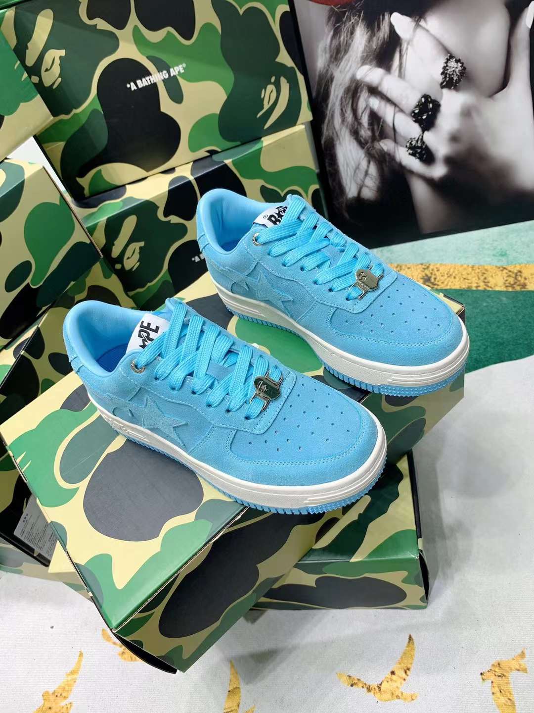 Men Women B*ape sta low Top Sneaker