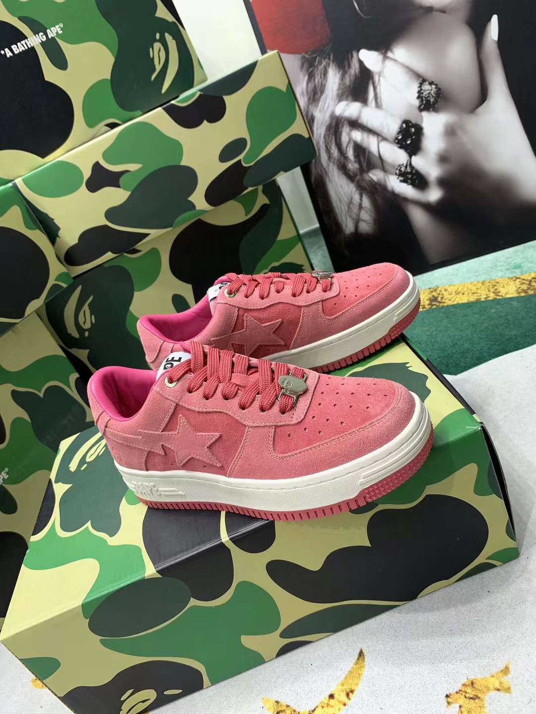 Men Women B*ape sta low Top Sneaker