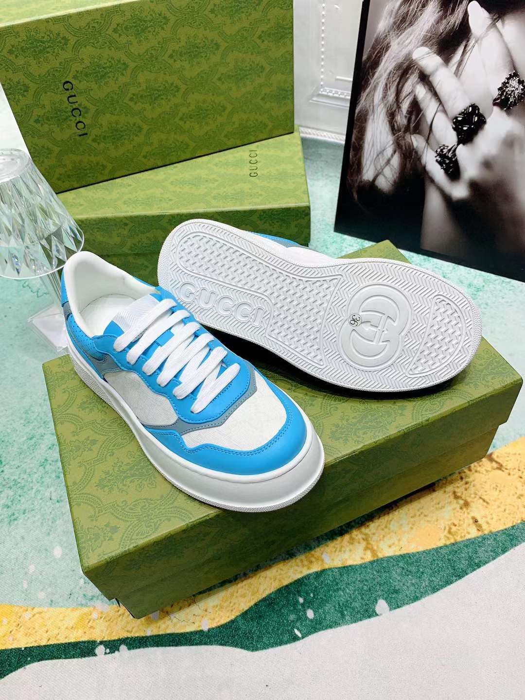 Men Women G*ucci Top Sneaker