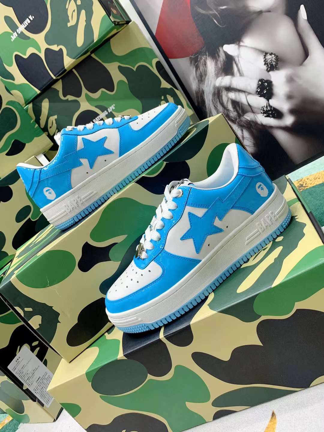 Men Women B*ape sta low Top Sneaker