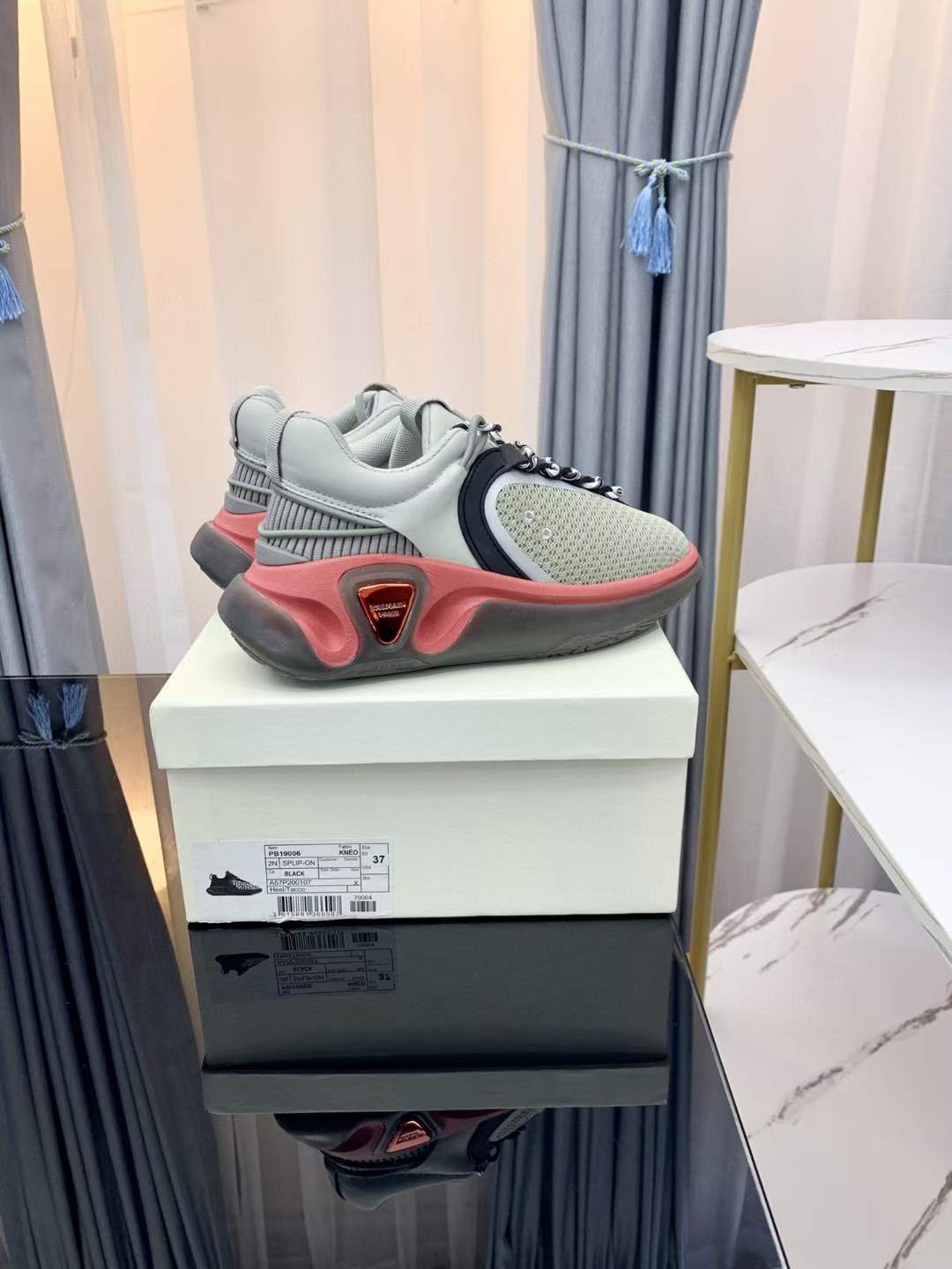 Men Women B*almain Top Sneakers