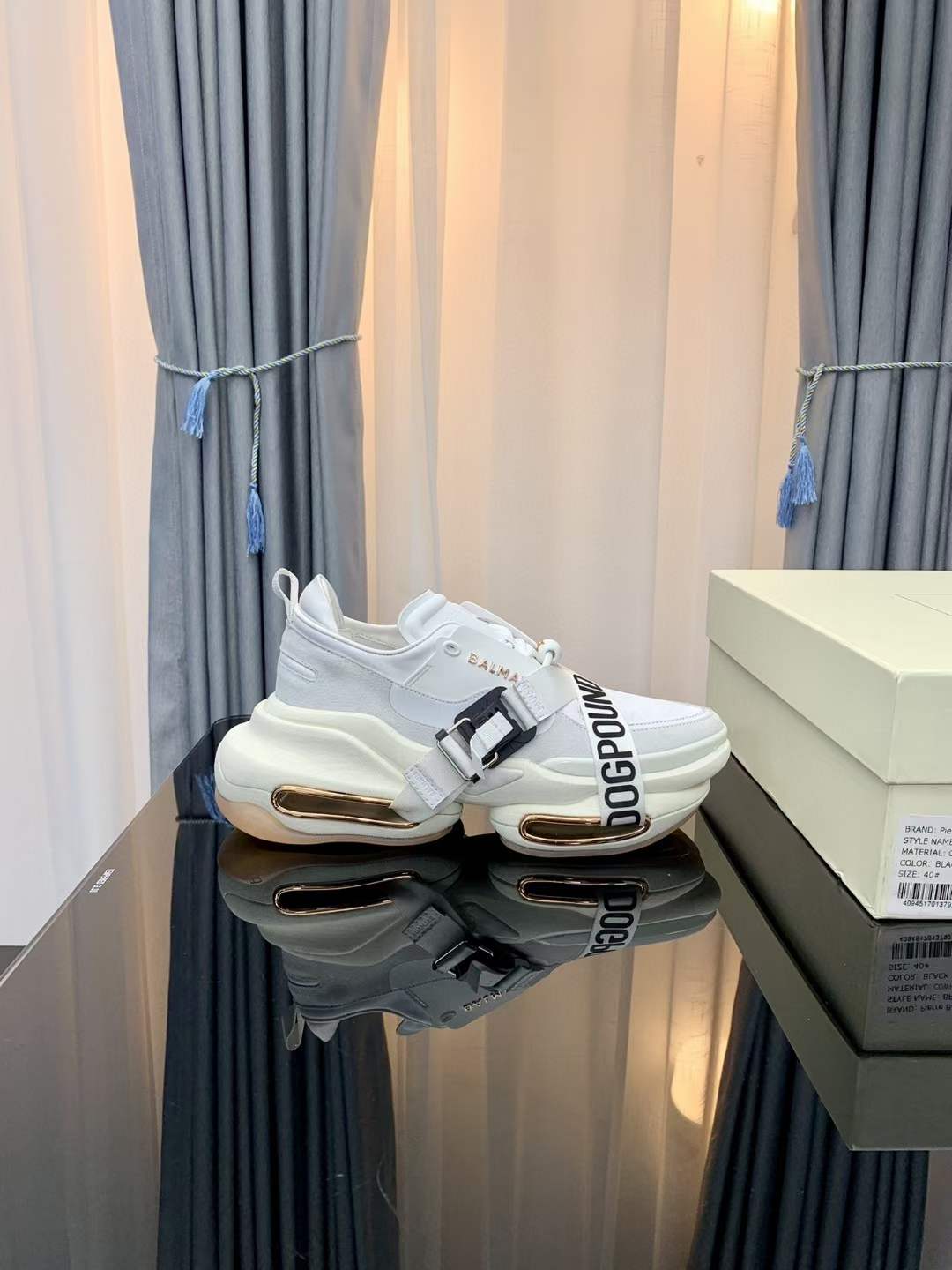 Men Women B*almain Top Sneakers