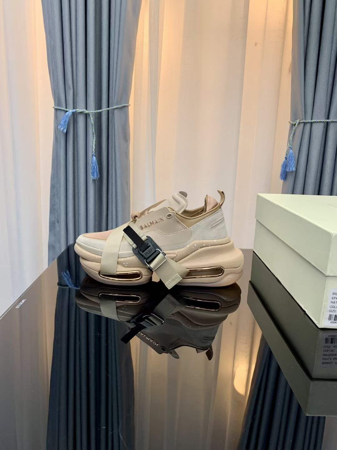 Men Women B*almain Top Sneakers