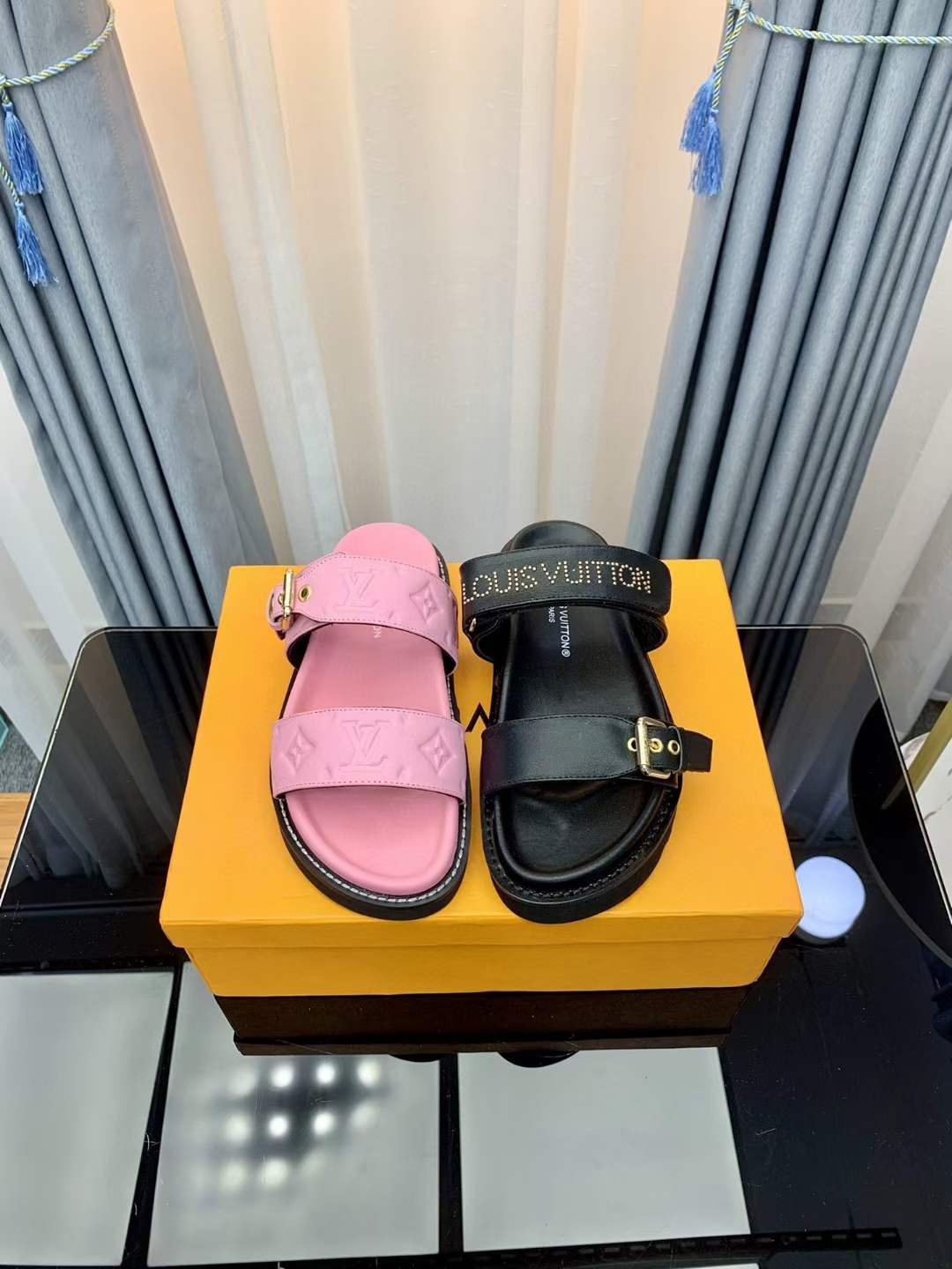 Women Men L*ouis V*uitton Top Slippers