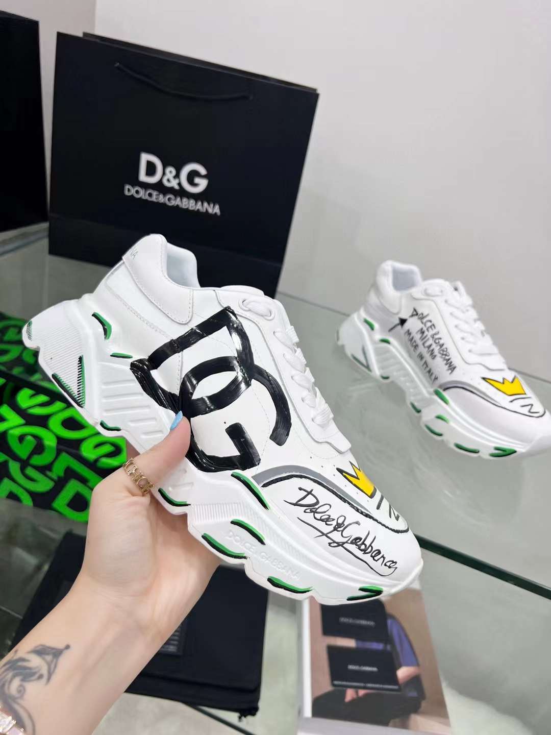 Men Women D*G Top Sneakers