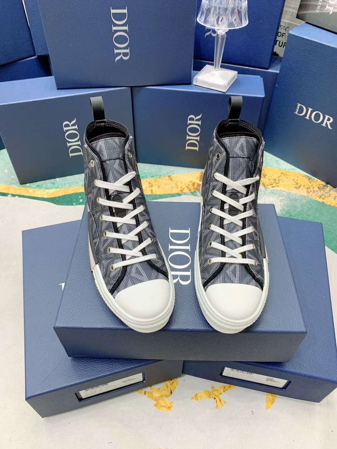 Men Women D*ior Top Sneakers ()