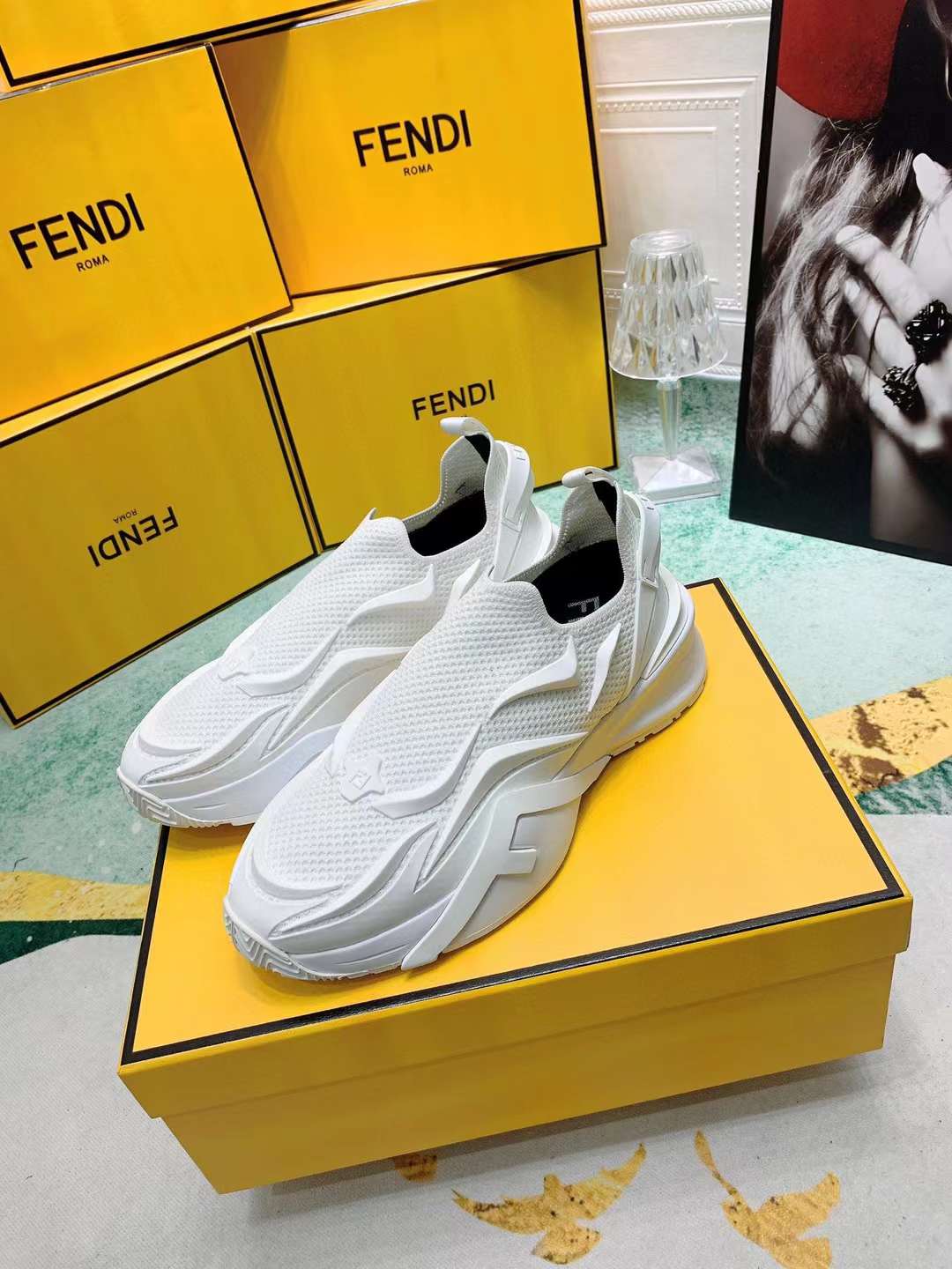 Men Women F*endi Top Sneaker ( )