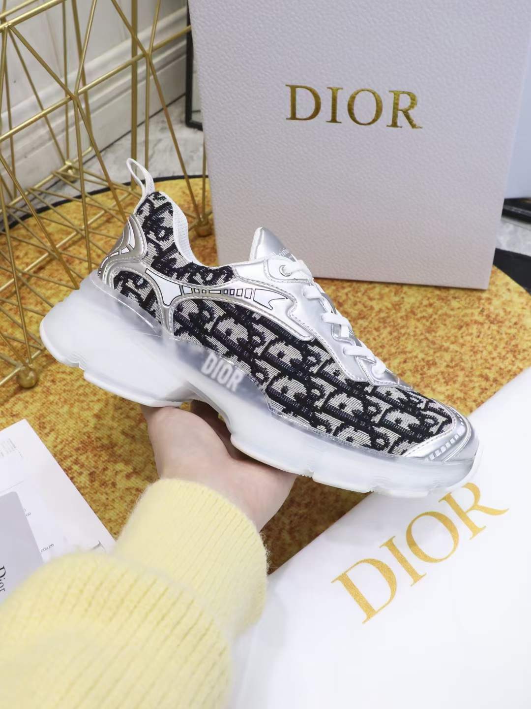 Men Women D*ior Top Sneakers ()