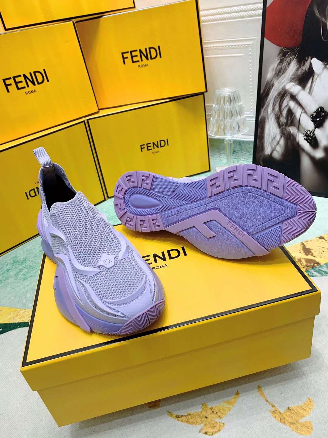 Men Women F*endi Top Sneaker （ ）
