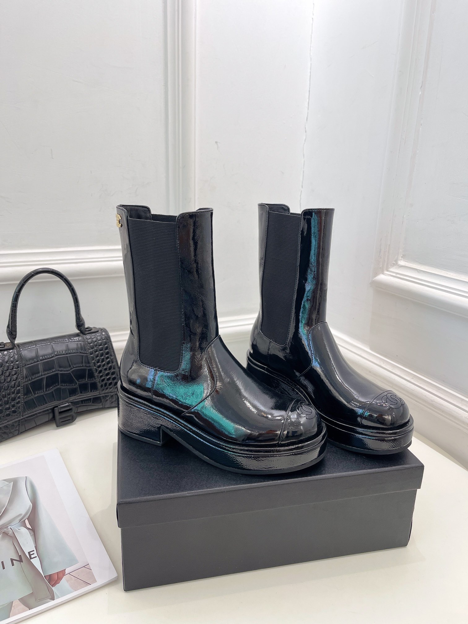 Women C*hanel Top Boots Maikesneakers