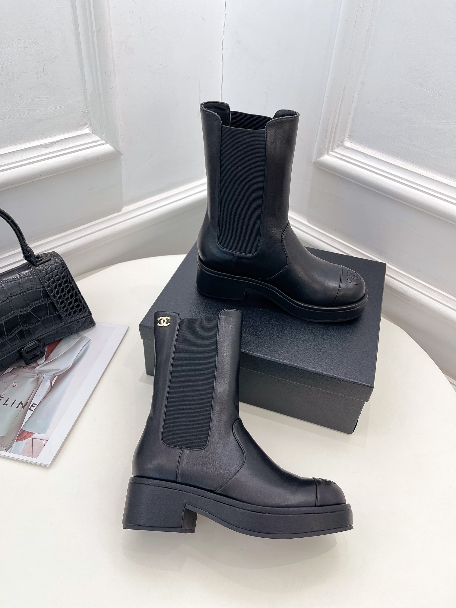 Women C*hanel Top Boots Maikesneakers