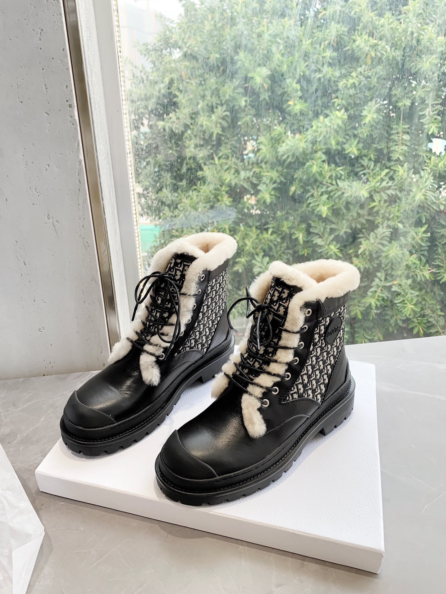 Women D*ior Top Boots Maikesneakers