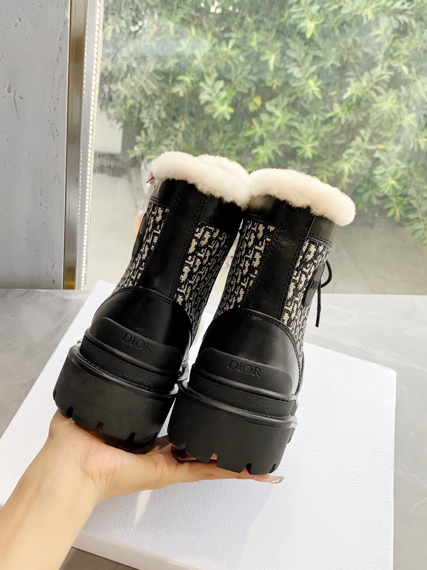 Women D*ior Top Boots Maikesneakers