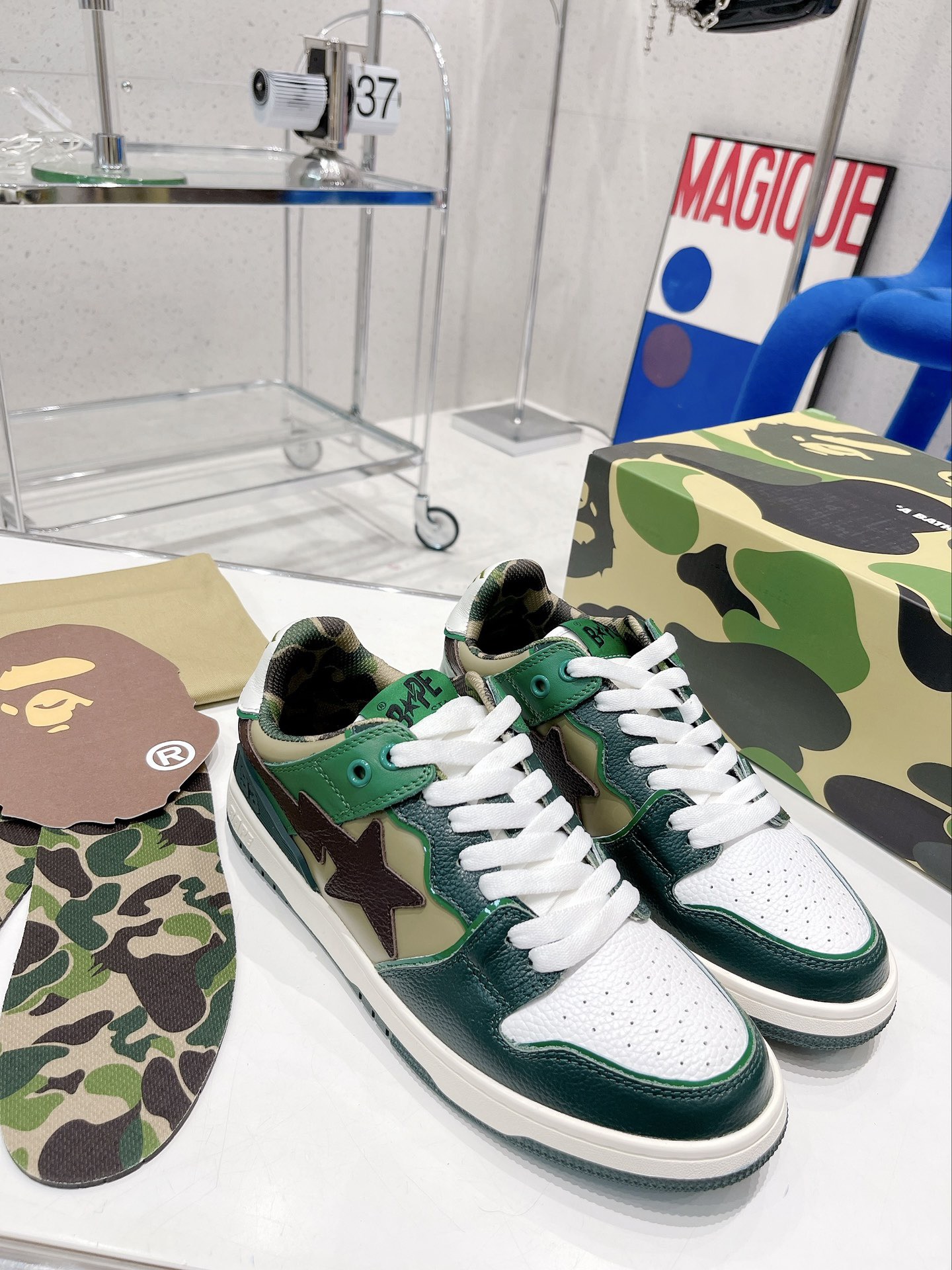 Men Women B*ape sta to low Top Sneaker