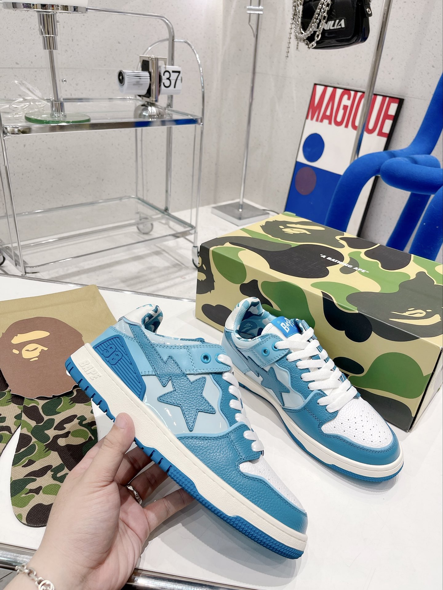 Men Women B*ape sta to low Top Sneaker