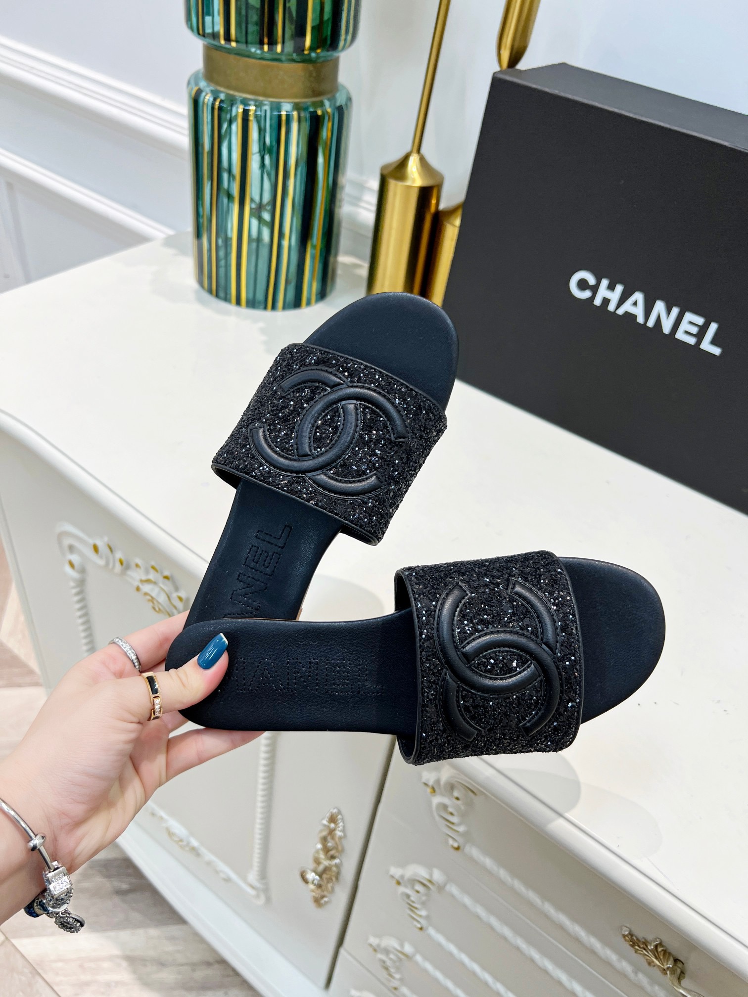 Women C*hanel Top Sandals