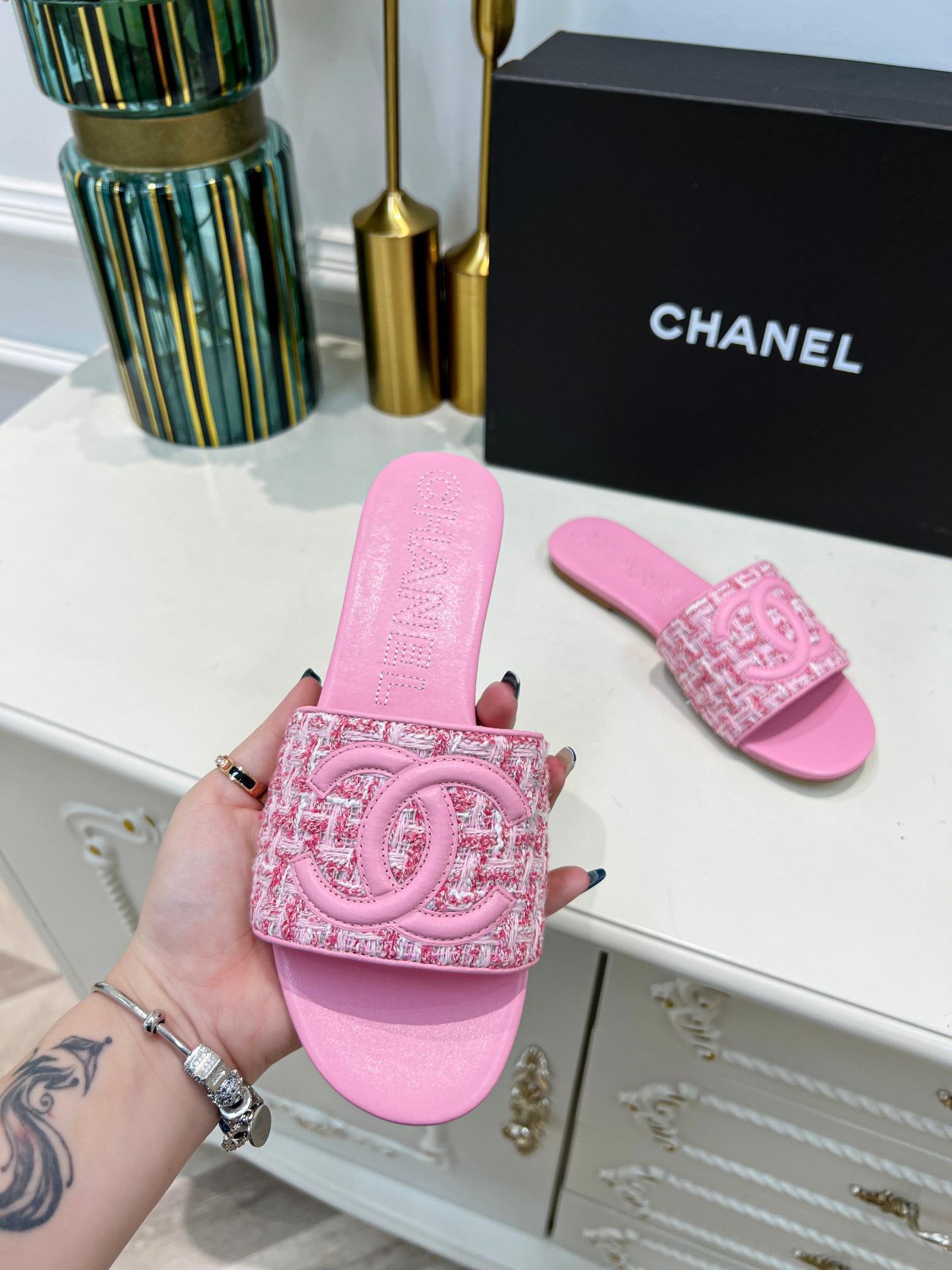 Women C*hanel Top Sandals