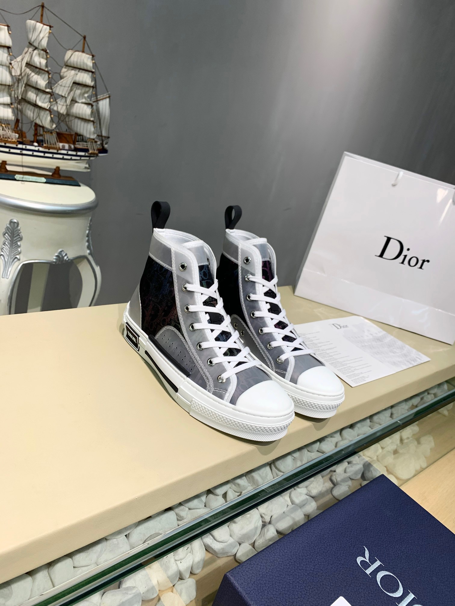 Men Women D*ior Top Sneakers